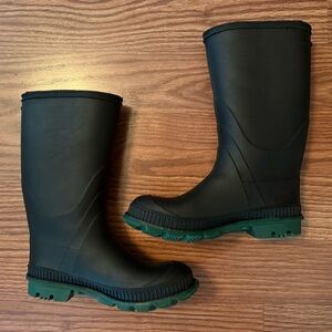 Kids Unisex Rain/Waterproof Rubber Slip-on Boots Size 5